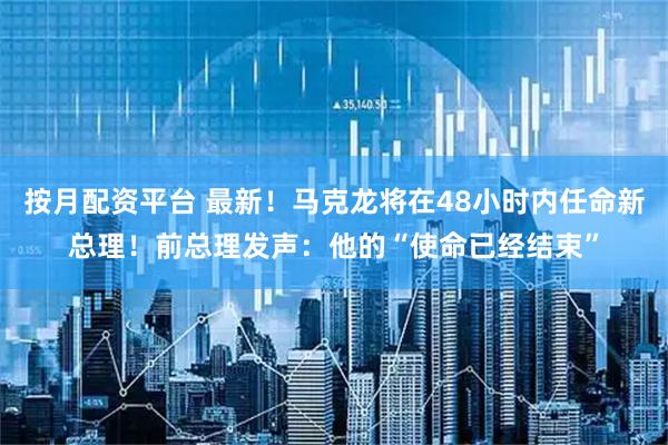 按月配资平台 最新！马克龙将在48小时内任命新总理！前总理发声：他的“使命已经结束”