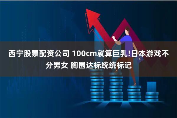 西宁股票配资公司 100cm就算巨乳!日本游戏不分男女 胸围达标统统标记
